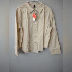 Cider Beige Button Down Shirt
